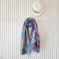 PUSSY WILLOW EMBROIDERED EMBELLISHED KANTHA SCARF