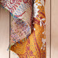 PUSSY WILLOW EMBROIDERED EMBELLISHED KANTHA SCARF