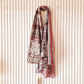 PUSSY WILLOW EMBROIDERED EMBELLISHED KANTHA SCARF