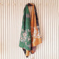 PUSSY WILLOW EMBROIDERED EMBELLISHED KANTHA SCARF