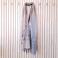 SAKSHI OVERSIZED WOOL SCARF WITH BLUE EMBROIDERY