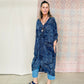 CHARLIE TWIST-FRONT RECYCLED SILK DRESS 