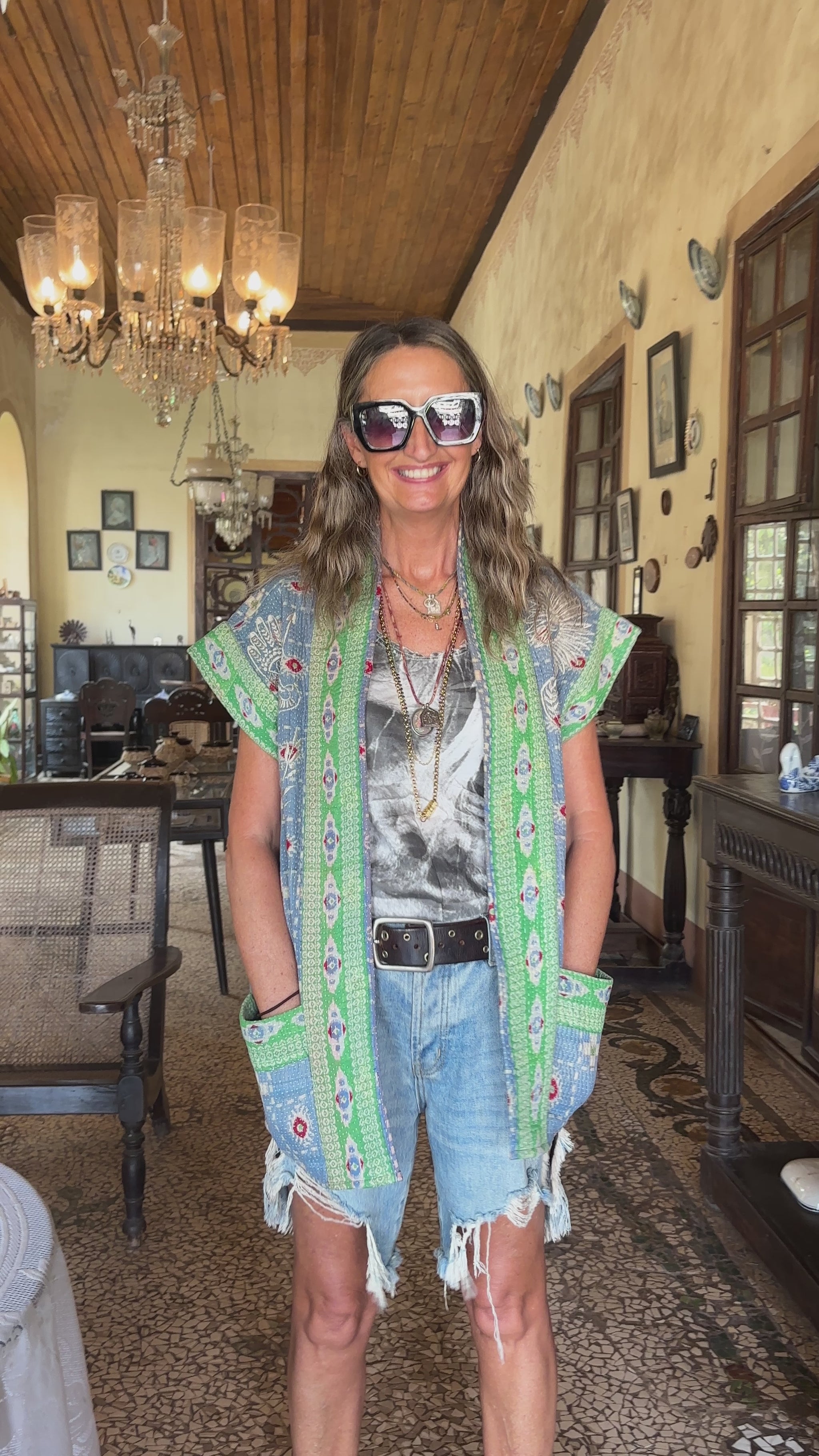 Lisa Taylor Design, Kantha Chrissy Waistcoat
